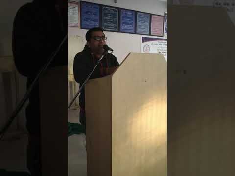 Knowledge Day in B.R.S. College Dumiyani, speaker Nikunjbhai Thoriya. 8 February 2020
