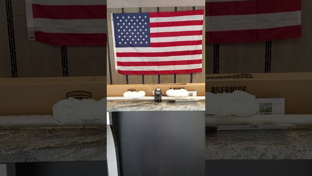 Service First Flag Pole Yard Arm Kit YouTube