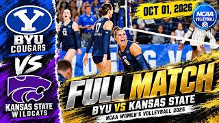 BYU vs Kansas State FULL MATCH | NCAA Women's Volleyball 2026 | Oct 01, 2026