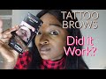 IMETHOD TATTOO BROW TINT ON BLACK SKIN| DID IT WORK?