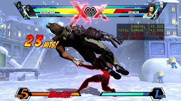 U:MVC3 Lvl2 X-Factor Spidey Web Throw infinite!
