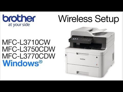 Connect MFCL3770CDW to a wireless computer - Windows
