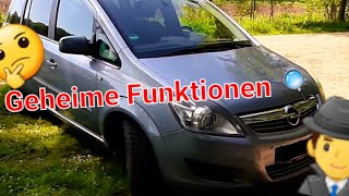 #2 Opel Zafira B (Astra H) Versteckte Funktionen, Geheimmenü ZUSAMMENGEFASST