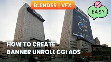 How To Create Banner Unroll CGI Ads Using VFX in Blender | Blender VFX Tutorial | Banner Reveal