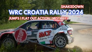 WRC CROATIA RALLY 2024 | SHAKEDOWN | JUMPS | MISTAKES | FLAT-OUT ACTION