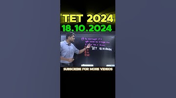 TET 2024 Mensuration Question #tet #dsc
