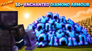 We Made 50+ Diamond Armmor Max In Minecraft Fire Mc !