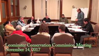 Leominster Conservation Commission Meeting 11-14-17