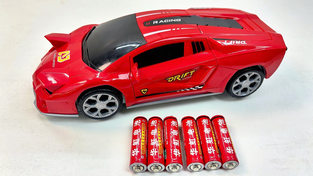 Unboxing remote control ambulance, RC new toy car, stunt deformation car, electric tank