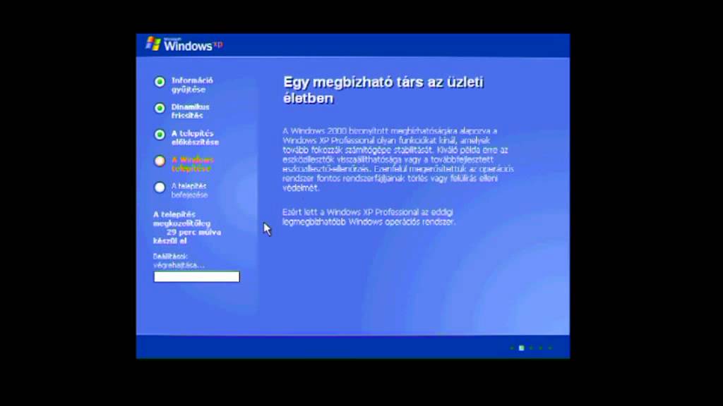 Virtual Box - Windows XP telepítés - YouTube
