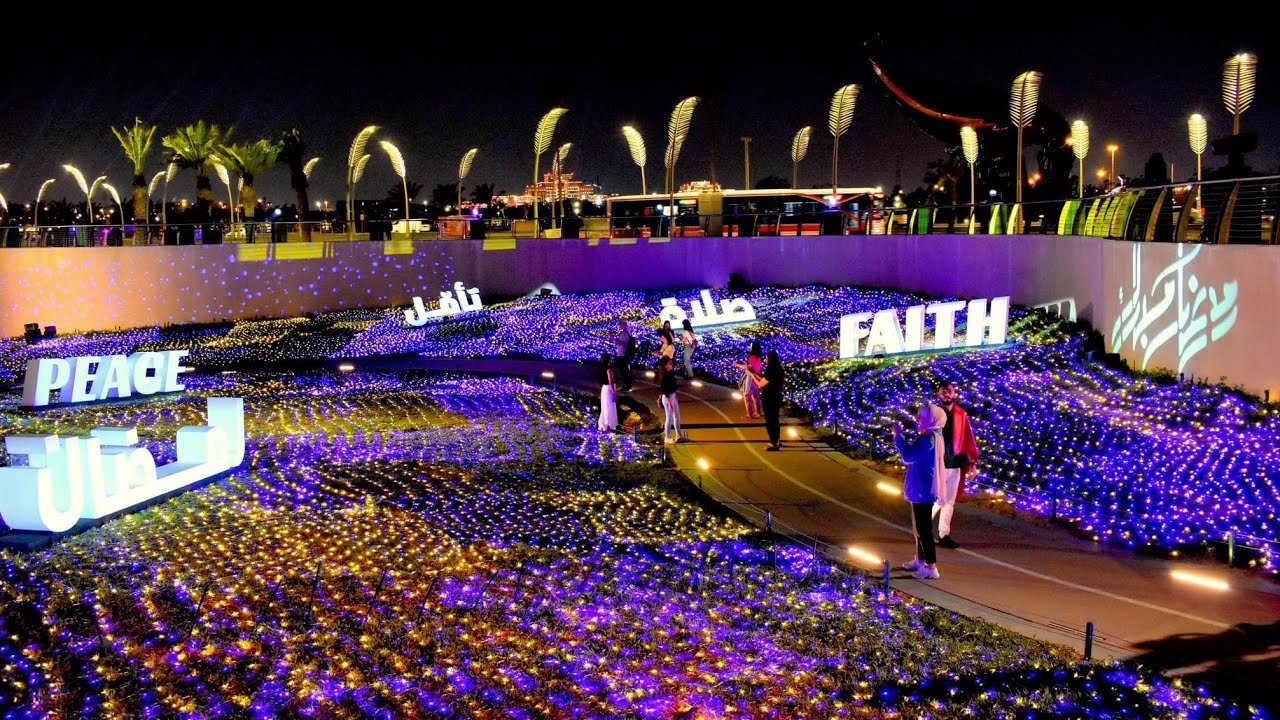 Doha light show 2023 ||  Ramadan 2023 Attraction At Qatar || रमज़ान की रौनक़ क़तार में