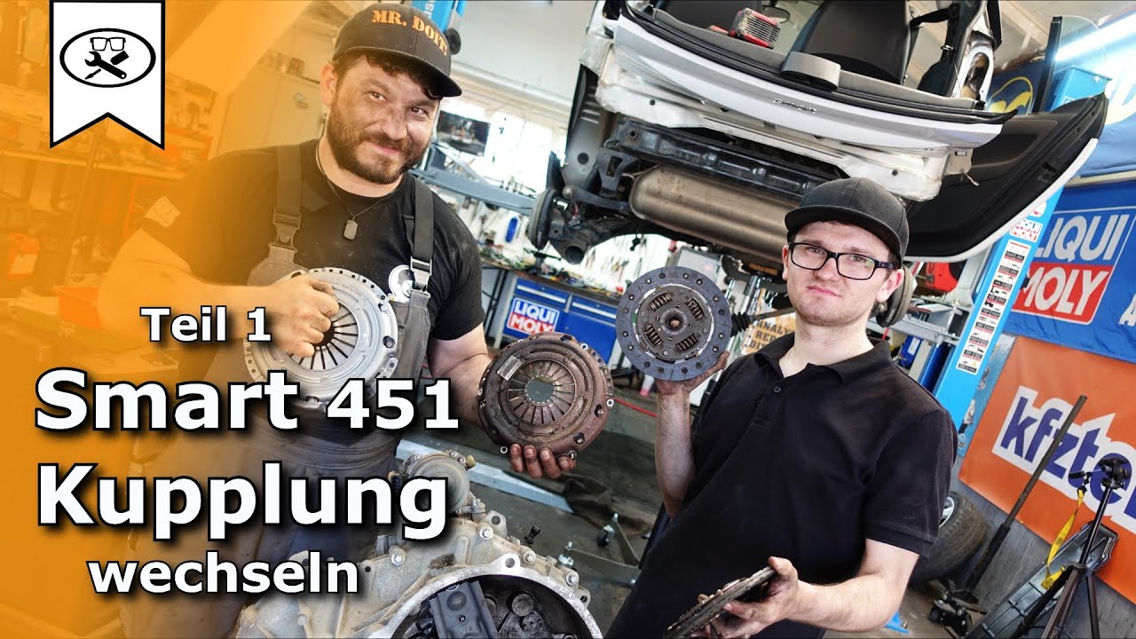 Smart 451 Teil 1 Getriebe ausbauen Kupplung wechseln | Change coupling ...