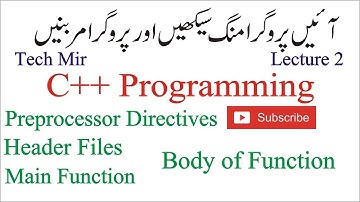 C++ Programming Course in Urdu/Hindi Lecture 2