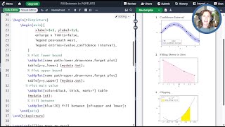 Using PGFPLOTS Fill Between Library for Error Bars and Confidence Intervals in LaTeX (Video 42) Profile