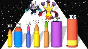 Bullet Fusion Max Level - Upgraded Bullet Merge Battle Level Up ASMR #asmrgameplay #satisfyingasmr