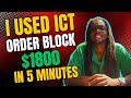 Closing an $1800 trade on my Phase 2 account in under 3 minutes of trading #ict #ictsilverbullet
