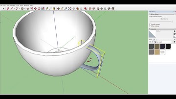 Tea Cup with Saucer in Sketch up