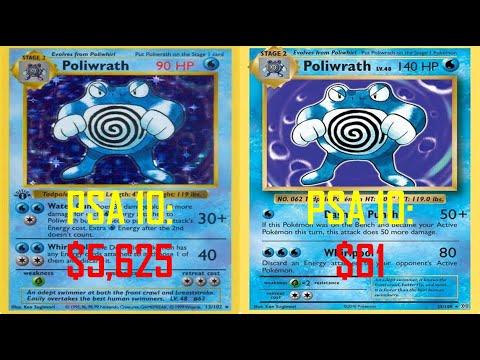 Evolution of Poliwrath Cards [1998-2019]