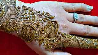 How to Make Easy Arabic Mehndi Design ll Simple Mehndi 2023 ll Henna tatto for begginers ll mhndi