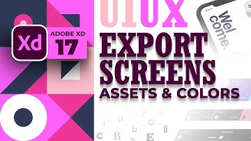 How to Export Screens, Assets & Color Schemes in Adobe XD in Urdu and Hindi | #17