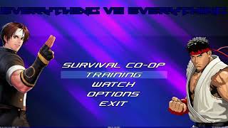 Everything Vs Everything 15 Anniversary Mugen Screenpack Testing