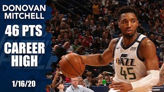 Donovan Mitchell matches career-high 46 in Jazz vs. Pelicans | 2019-20 NBA Highlights