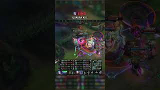 Jinx QUADRA KILL | KR Master Patch 26.17 #shorts
