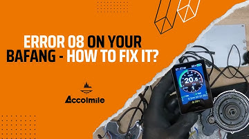 FIXING ERROR 08 BAFANG BBS