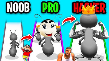 SHINCHAN and CHOP Became ANTS | NOOB vs PRO vs HACKER WITH CHOP and FRANKLIN GAMEPLAY IN HINDI