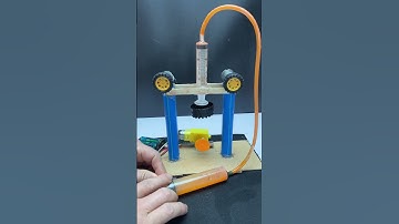 New hydraulic pressure machine project #hydraulic #tech #dcmotor #project #science #shorts #diy