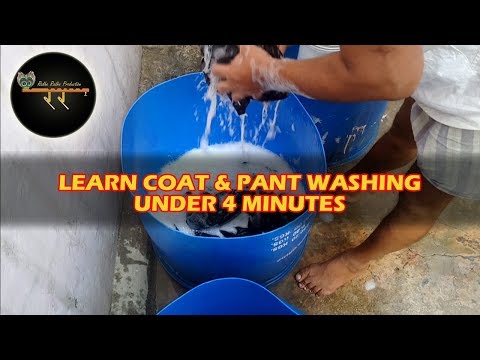 Coat Pant Wash | How To Wash Coat Pant At Home In Hindi | English Subs | Radhe Radhe Drycleaners