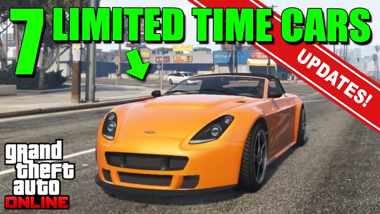 7 Limited Time Vehicles This Week, Rockstar's Deleted Cars List GTA 5