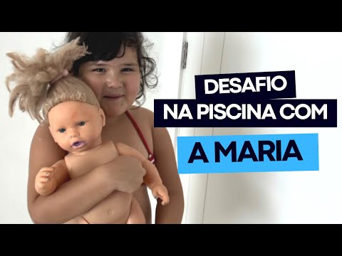 DESAFIO NA PISCINA COM A MARIA | Livia Mizutinha