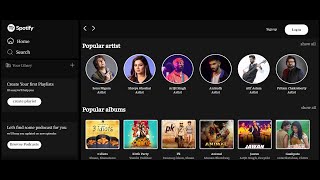 spotify clone using pure HTML and CSS || best clone ever your are going to watch