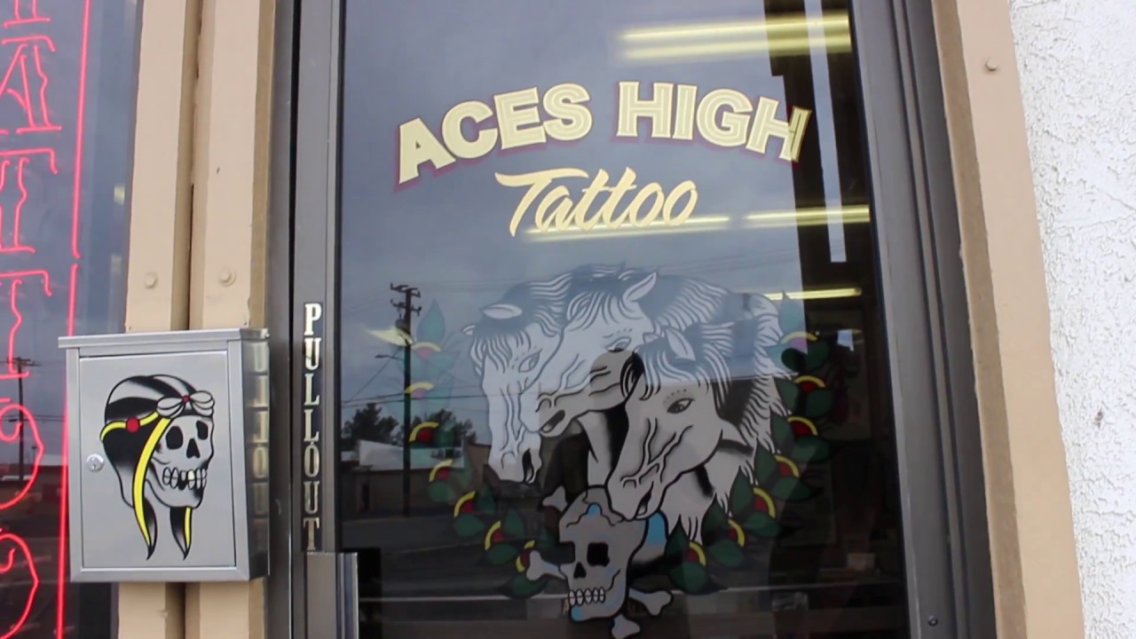 Aces High Tattoo Ridgecrest ca. - YouTube