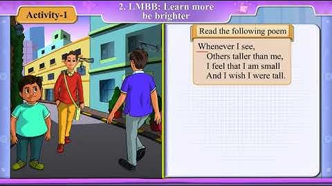 Std 8 Sem 1 English Unit 2 LMBB Activity 1 Poem