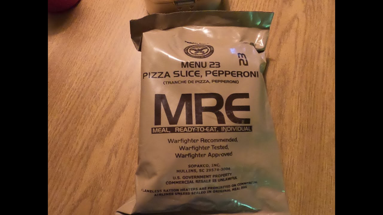 MRE Philippines MRE 2021 Menu 23 Pepperoni Pizza With