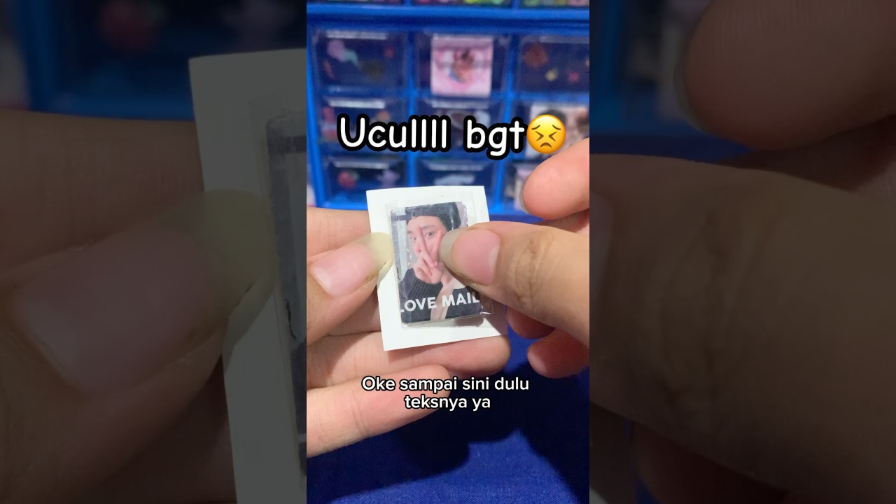 Packing Photocard terkecil sedunia!!🥺🥹 uculll bgt😣 