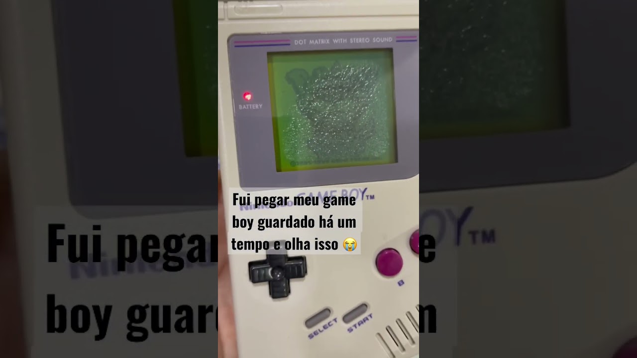 Tenho que trocar a tela do meu game boy 😢 