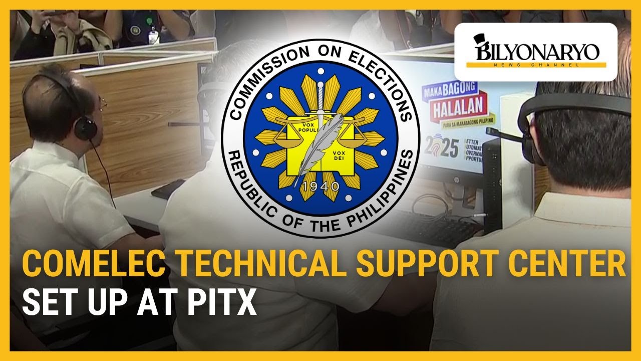 Comelec technical support center set up at PITX | Newsfeed@Noon - YouTube