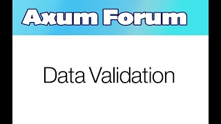 Rust Axum forum - Data Validation - part 18