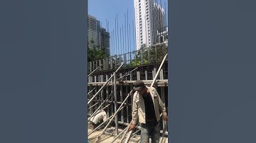 #construction 1h trưa đổ bê tông vách dưới cái nắng 40 độ