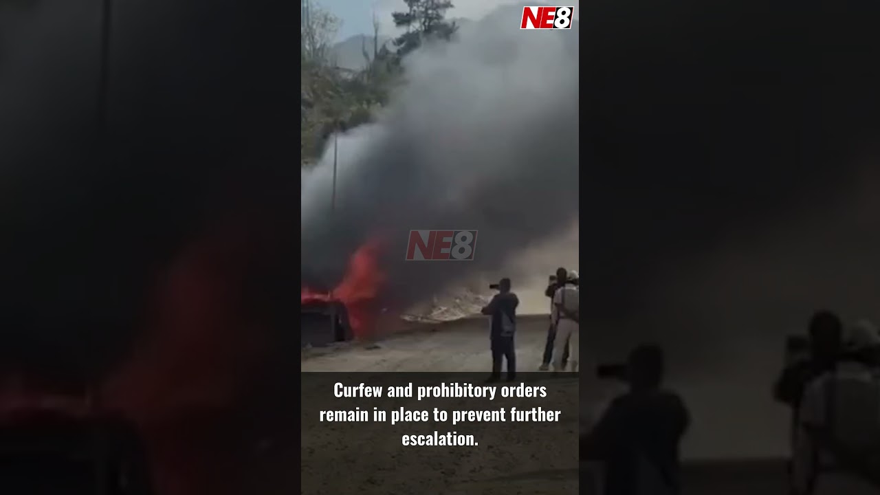 В округе Ухрул штата Манипур продолжается насилие: поступают сообщения о поджогах и стрельбе.