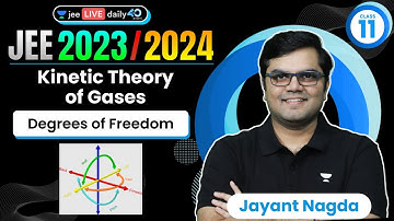 Kinetic Theory of Gases L3 | Degrees of Freedom | #jee2024 #jee2025 #jeephysics #jayant_nagda