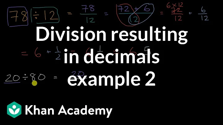 Division resulting in decimals example 2
