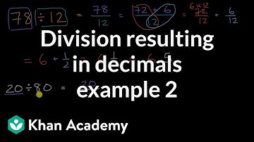 Division resulting in decimals example 2
