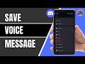 Save Discord Voice Messages To Files 2026 | Download Discord Audio Messages