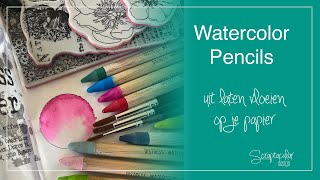 Distress Watercolor Pencils: Hoe laat je ze uitvloeien?
