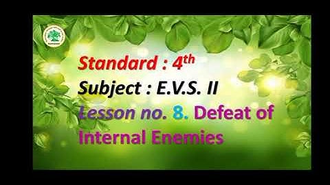 Defeat of Internal Enemies (Part 2)