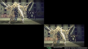 NieR:Automata City Ruins Landing Cutscene Skip Timing